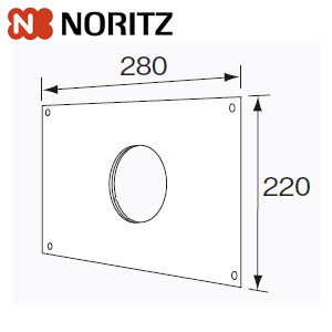 PS設置取り替え用化粧板[PS化粧板][φ120][給湯器部材]