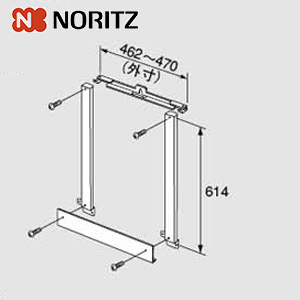 PS設置給湯器取替え専用部材[PS金枠セット][PK-D470NR][PS枠][給湯器部材]