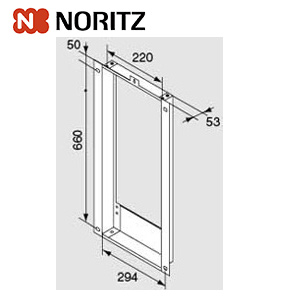 扉内設置ケース[GQ-1600WM用][PS枠][給湯器部材]
