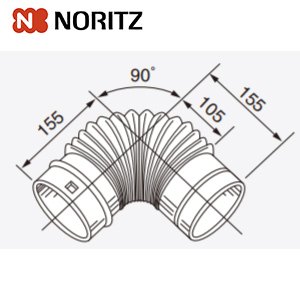 エルボ[Φ100][90度][排気延長部材][給湯器部材]