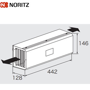 側方排気カバー[S49][給湯器部材]