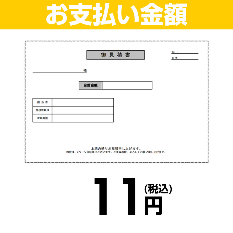お支払い金額11円(税込)