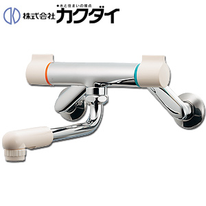 キッチン用蛇口[壁][2ハンドル混合水栓][首長170mm][一般地]