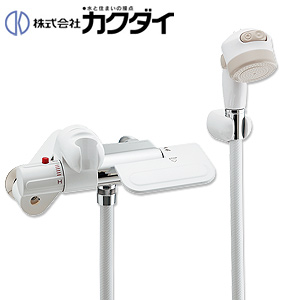 浴室用蛇口[壁][シャワー専用][サーモスタット混合水栓][スパウトなし][一般地]