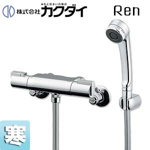 浴室用蛇口 Ren[壁][シャワー専用][サーモスタット混合水栓][スパウトなし][寒冷地]