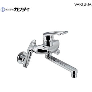 キッチン用蛇口[壁][シングルレバー混合水栓][スパウト170mm][増設クランクつき][一般地]