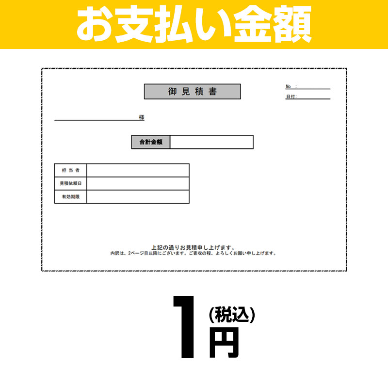 お支払い金額1円(税込)