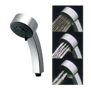 シャワーヘッド[取り替え用][マッサージシャワー][3WAY][クロームメッキ]