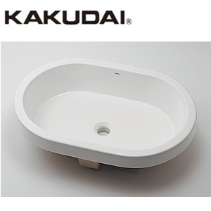 洗面器単品[ベッセル式][半埋込][楕円形][Luju]