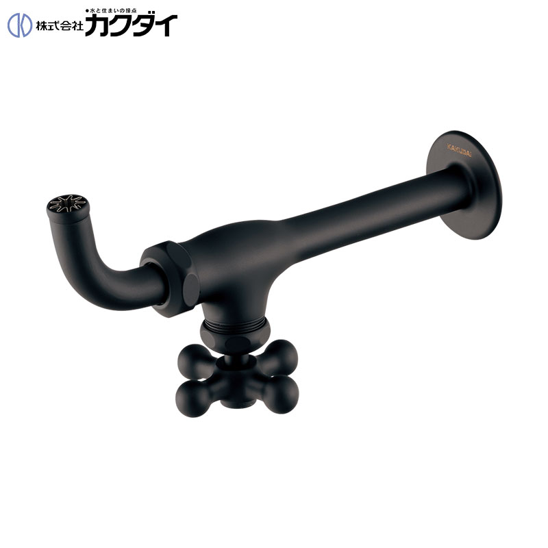 洗面用蛇口 ALTER[壁][単水栓][横水栓][スパウト120mm][パイプ上向き2.1.0][一般地]