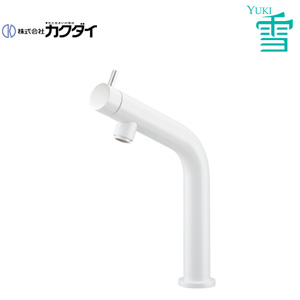 洗面用蛇口 雪[台][立水栓][スパウト110mm][吐水口高さ170mm][一般地][ホワイト]
