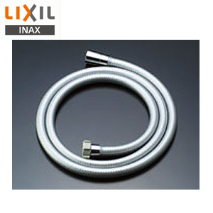 シャワーホース[取り替え用パーツ][樹脂製ホース][メタル調シルバーホース][長さ1.6m][水栓部材]