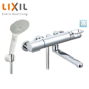 浴室用蛇口 クロマーレS[壁][浴槽・洗い場兼用][サーモスタット付シャワーバス混合水栓][エコアクアスイッチシャワー][吐水口170mm][寒冷地]