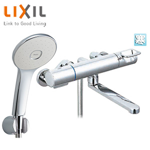 浴室用蛇口 クロマーレS[壁][浴槽・洗い場兼用][サーモスタット付シャワーバス混合水栓][エコアクアシャワー][めっき][吐水口170mm][寒冷地]