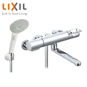 浴室用蛇口 クロマーレS[壁][浴槽・洗い場兼用][サーモスタット付シャワーバス混合水栓][エコアクアスイッチシャワー][吐水口170mm][一般地]