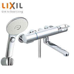 浴室用蛇口 クロマーレS[壁][浴槽・洗い場兼用][サーモスタット付シャワーバス混合水栓][エコアクアスイッチシャワー][めっき][吐水口170mm][一般地]