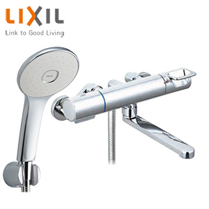浴室用蛇口 クロマーレS[壁][浴槽・洗い場兼用][サーモスタット付シャワーバス混合水栓][エコアクアシャワー][めっき][吐水口170mm][一般地]