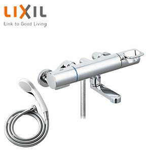 浴室用蛇口 クロマーレS[壁][洗い場専用][サーモスタット付シャワーバス混合水栓][エコフルシャワー][吐水口90mm][一般地]