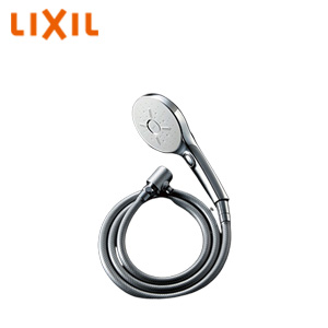 シャワーヘッドセット[取り替え用パーツ][エコアクアスイッチシャワーSPA][めっき][メタル調シルバーホース(樹脂製防カビホース)][長さ1.6m]