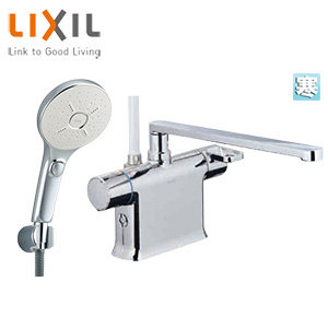 浴室用蛇口 クロマーレS[台][デッキタイプ][サーモスタット付シャワーバス混合水栓][エコアクアスイッチシャワーSPA][めっき][可変ピッチ式][吐水口300mm][寒冷地]