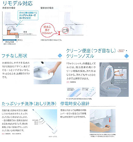 TOTO トイレ　200芯　一体型　新品未使用 あすつく対応 TOTO ZR1 CES9154PX 一体型トイレ 手洗無 壁排水 排水芯