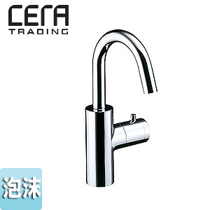 洗面用蛇口[セラオリジナルコレクション][台][単水栓][立水栓][スパウト109mm][吐水口高さ153mm][泡沫][クロム]