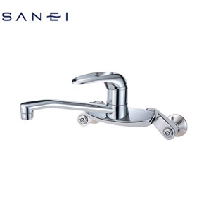 キッチン用蛇口[壁][シングル混合水栓][整流][スパウト200mm][一般地]