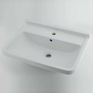 洗面器単品[デュラビット][Starck3][Philippe Starck][壁掛式][角形][650×485][水栓取付穴径:φ35][中央1ヶ所]