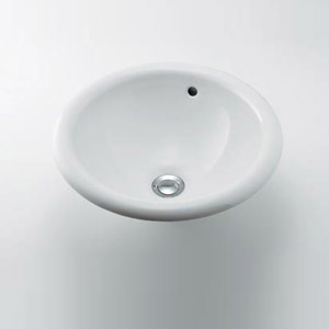 洗面器単品[デュラビット][Architec][Frank Huster][オーバーカウンター式][丸形][φ400]