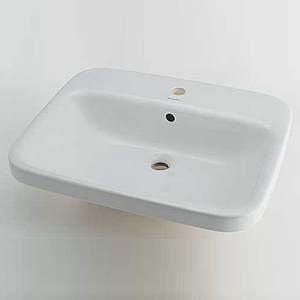 洗面器単品[デュラビット][DuraStyle][Matteo Thun][ハーフベッセル式][半埋込][角形][615×495][水栓取付穴径:φ35][中央1ヶ所]
