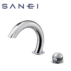 洗面用蛇口 Aquage[台][サーモスタット付混合水栓][自動水栓][スパウト169mm][湯水芯120mm][一般地]