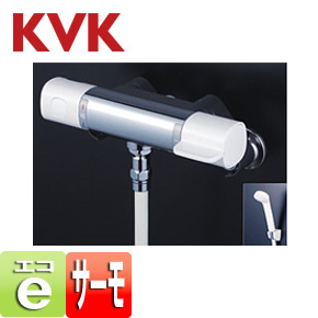 浴室用蛇口[壁][シャワー専用][サーモスタット混合水栓][eシャワー][スパウトなし][一般地]