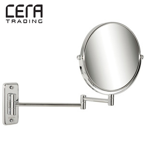 拡大鏡[ゲイサ社][ダブルアーム][コスメティックミラー][クロム][アクセサリー]