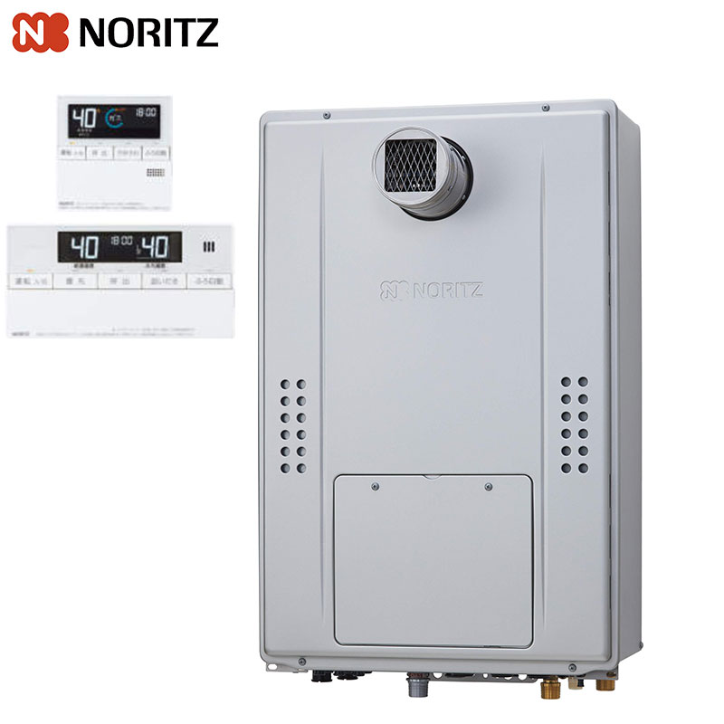 熱源機 [エコジョーズ][浴室・台所リモコンセット][2温度][3P熱動弁内蔵][2-3][暖房能力11.6kW][PS扉内設置型][前面排気][延長可能][オート][24号]