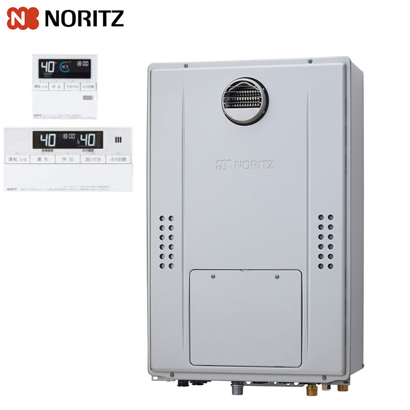 熱源機 [エコジョーズ][浴室・台所リモコンセット][2温度][熱動弁外付][2][暖房能力14.0kW][屋外壁掛型][PS設置型][前面排気][スタンダード][フルオート][24号]