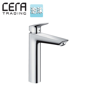 洗面用蛇口[ハンスグローエ社][ロギス][台][シングルレバー混合水栓][泡沫][引棒なし][クロム][一般地]