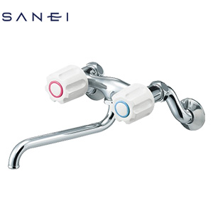 キッチン用蛇口[壁][2ハンドル混合水栓][スパウト170mm][一般地寒冷地共用]