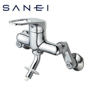 洗濯機用蛇口[壁][シングルレバー混合栓][洗濯機用水栓][ストッパー付][一般地]