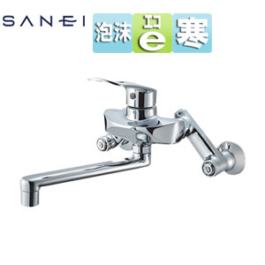 キッチン用蛇口 COULE[壁][シングル混合水栓][プラスエコ][泡沫][スパウト190mm][寒冷地]