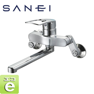 キッチン用蛇口[壁][シングルレバー混合水栓][エコ位置クリック][スパウト190mm][一般地]