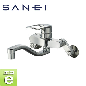 キッチン用蛇口[壁][シングルレバー混合水栓][エコ位置クリック][スパウト220mm][一般地]