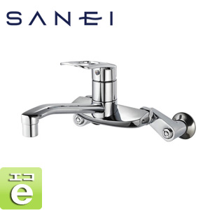 キッチン用蛇口[壁][シングルレバー混合水栓][エコ位置クリック][スパウト200mm][一般地]