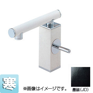●洗面用蛇口 TOHシリーズ[台][シングルワンホール洗面混合水栓][墨磁][寒冷地]