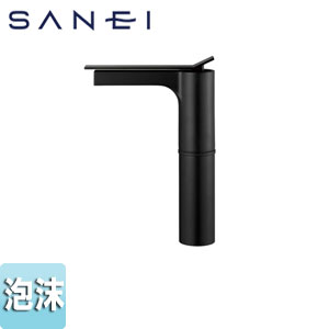 ●洗面用蛇口 SUTTO[台][シングルレバー混合水栓][泡沫][スパウト170mm][マットブラック][一般地]