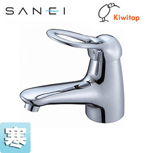 洗面用蛇口 KIWITAPシリーズ[台][シングルワンホール混合水栓][クロムメッキ][寒冷地]