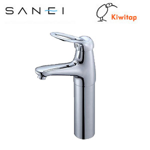 洗面用蛇口 KIWITAPシリーズ[台][シングルワンホール洗面混合水栓][クロムメッキ][一般地]