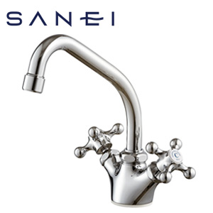 キッチン用蛇口[台][ツーハンドル混合水栓][スパウト153mm][一般地]