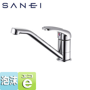 キッチン用蛇口[台][シングルワンホール混合栓][ミニキッチン用][プラスエコ][泡沫][スパウト200mm][一般地]