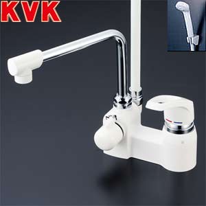 浴室用蛇口 KF6004シリーズ[台][浴槽・洗い場兼用][[シングルレバー式シャワー混合水栓][首長240mm][湯水芯100mm][一般地]