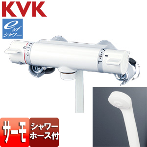 浴室用蛇口[壁][サーモスタット付シャワー][ホワイト][一般地]